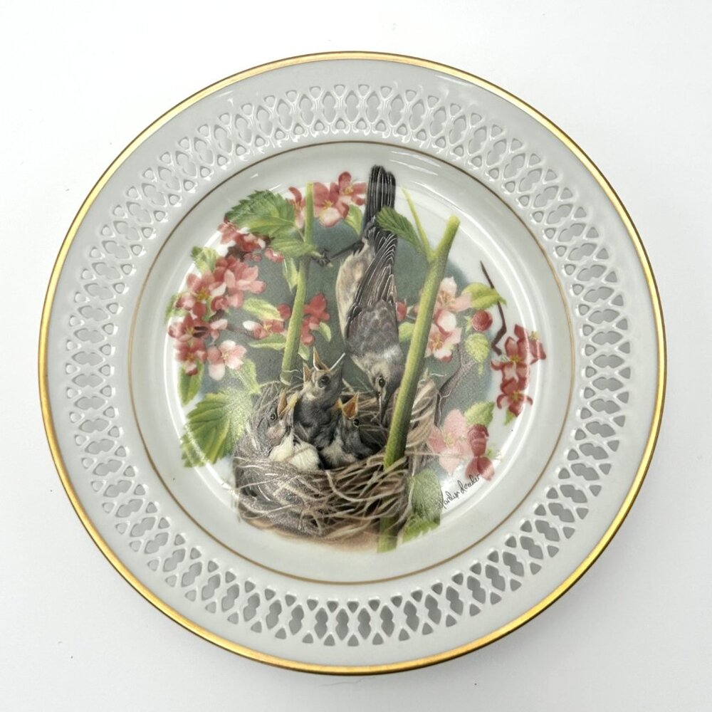 B&G "The Fledglings" Limited Edition Decorative Bird Plate Signed Marilyn Leader